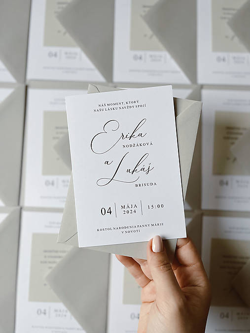 Papiernictvo -  Svadobné oznámenie 260 simple srdiečko (Kartička k stolu) - 16449541_