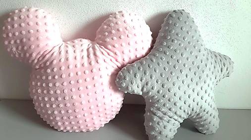 Detský textil - Vankúš hviezda ... minky - 16450957_