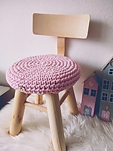 Nábytok - Detská stolička Scandinavian svetlá ružová - 16450470_