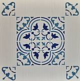 Nábytok - Maľovaný štokrlík - modrobiely A - 16451316_