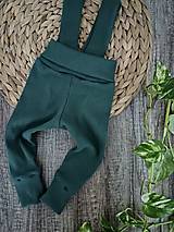 Detské oblečenie - Trakové legínky Zelené - 16452125_