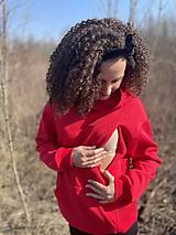 Oblečenie na dojčenie - Hoodie mikina na dojčenie – červená - 16449383_