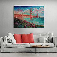 Obrazy - Golden Gate Bridge (70x50) - 16449671_