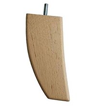 Polotovary - Nábytková noha drevená KM623, výška 150mm, prírodná - 16450520_