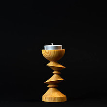 Svietidlá a sviečky - Svietnik z jaseňa - 16450160_