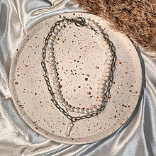 Náhrdelníky - Dvojitý perlový náhrdelník - 16450460_