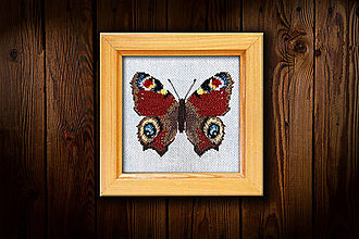 Dekorácie - Motýľ Pávie očko - 16451636_