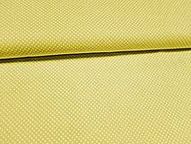 Textil - Žltá s bodkami š. 150cm - 16454712_
