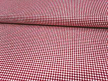 Textil - Červené drobné káro bavlna š. 150cm - 16454799_