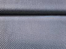 Textil - Oceľovo sivé bodky š. 150cm - 16455398_