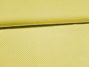 Textil - Žltá s bodkami š. 150cm - 16454712_