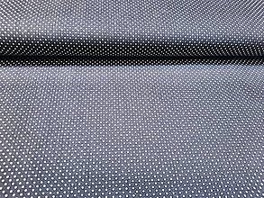 Textil - Oceľovo sivé bodky š. 150cm - 16455398_