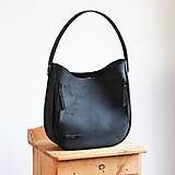 Veľké tašky - Kožená kabelka *BLACK* - 16454670_