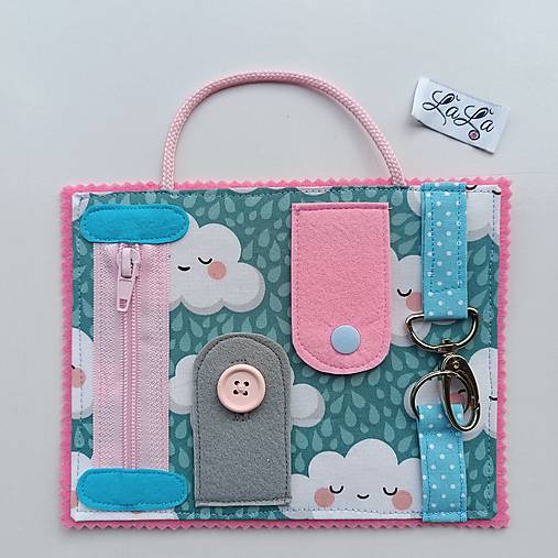 Hračky - Zapínanie - quiet book karta - 16455189_