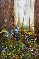 Obrazy - Modré jarné kvety - 16453371_