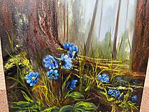 Obrazy - Modré jarné kvety - 16453373_