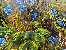 Obrazy - Modré jarné kvety - 16453375_
