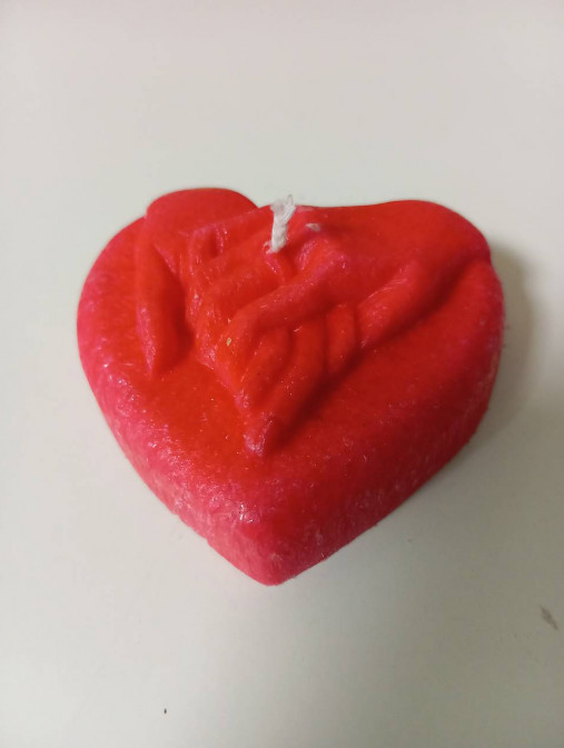 Sviečky - Srdce -Sviečka dekoračná  - 16452663_