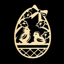 Dekorácie - Veľkonočné vajíčko s vtáčikmi - 16453374_