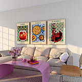 Obrazy - Set 3 moderných obrazov, moderná kuchyňa, dekorácia do kuchyne, farebný obraz - 16454588_