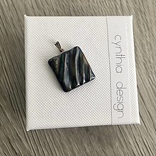 Náhrdelníky - GEO collection - dark brown - pendant MINI - 16454240_