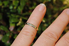 Prstene - prstienok s diamantmi žlté zlato - 16455716_
