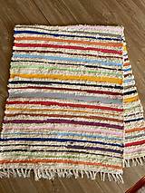 Úžitkový textil - Ručne tkaný koberec - 16456614_