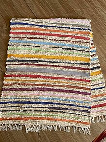Úžitkový textil - Ručne tkaný koberec - 16456614_