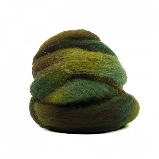 Vlna na plstenie, 100% merino, 20g, viacfarebná (les)