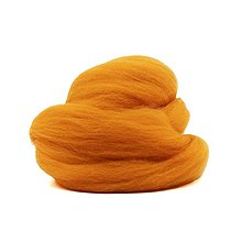 Textil - Vlna na plstenie, 100% merino, 20g (oranžová 40) - 16456825_