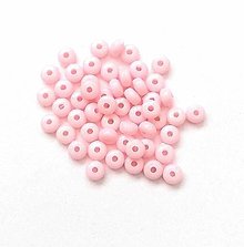 Korálky - Plastové korálky 5x3 mm (ružová svetlá) - 16457941_