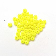Korálky - Plastové korálky 5x3 mm (žltá) - 16457949_