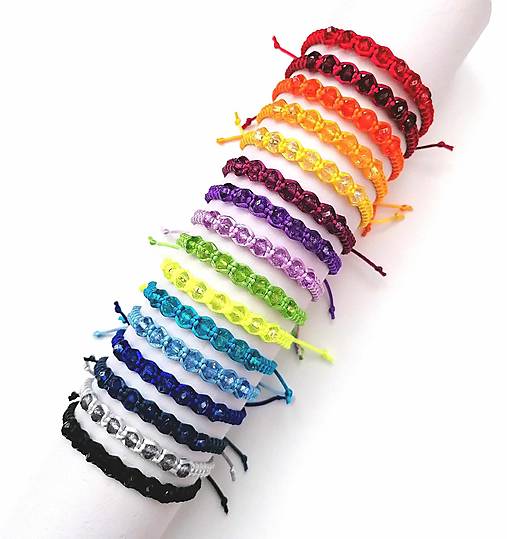 Detské doplnky - Detské shamballa náramky - 16456989_