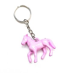 Kľúčenky - Kľúčenky detské - kôň  (fialová svetlá) - 16457124_