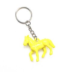 Kľúčenky - Kľúčenky detské - kôň  (žltá) - 16457138_