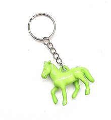 Kľúčenky - Kľúčenky detské - kôň  (zelená) - 16457141_