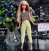 Hračky - Zelené nohavice pre Barbie - 16457571_