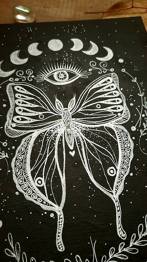 Maľba- nočný motýľ
