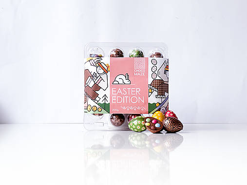 Sladkosti - Veľkonočná selekcia čokoládových kraslíc, 200g - 16456415_