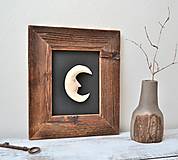 Drevený obraz - Mesiac