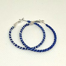 Náušnice - BA-vlnky (modrá) - 16461057_