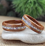 Prstene - Olivové prsteny s opálem a čaroitem - 16459400_