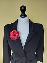 Brošne - Hodvábna brošnička zdobená korálkami-"Ruža s vôňou dialok."" - 16459731_