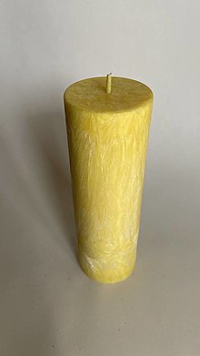 Sviečky - Sviečka z palmového vosku - 20 cm (Žltá) - 16458847_