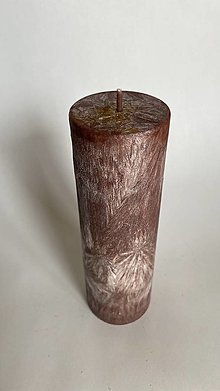 Sviečky - Sviečka z palmového vosku - 20 cm (Hnedá) - 16458856_