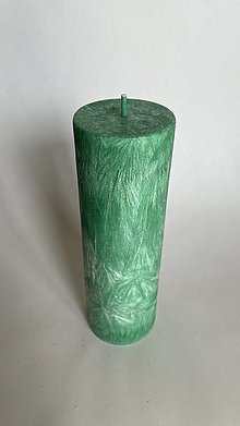 Sviečky - Sviečka z palmového vosku - 20 cm (Zelená) - 16458862_