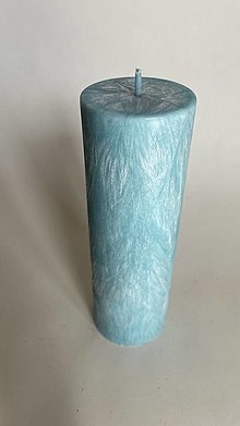 Sviečky - Sviečka z palmového vosku - 20 cm (Tyrkysová) - 16458863_