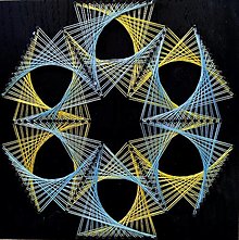 Obrazy - String Art "Grometric Illusion" - 16459824_
