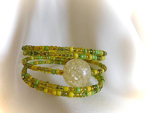 Náramky - obručový náramok slniečko / darček k nákupu - 16461413_