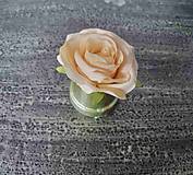 Hlavička kvetu ruža žltá 7cm - dekorácia